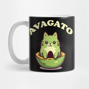 Avagato Funny Avocado Cat Mug